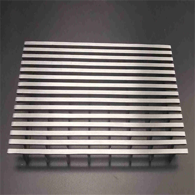 V-shaped stainless steel grille
