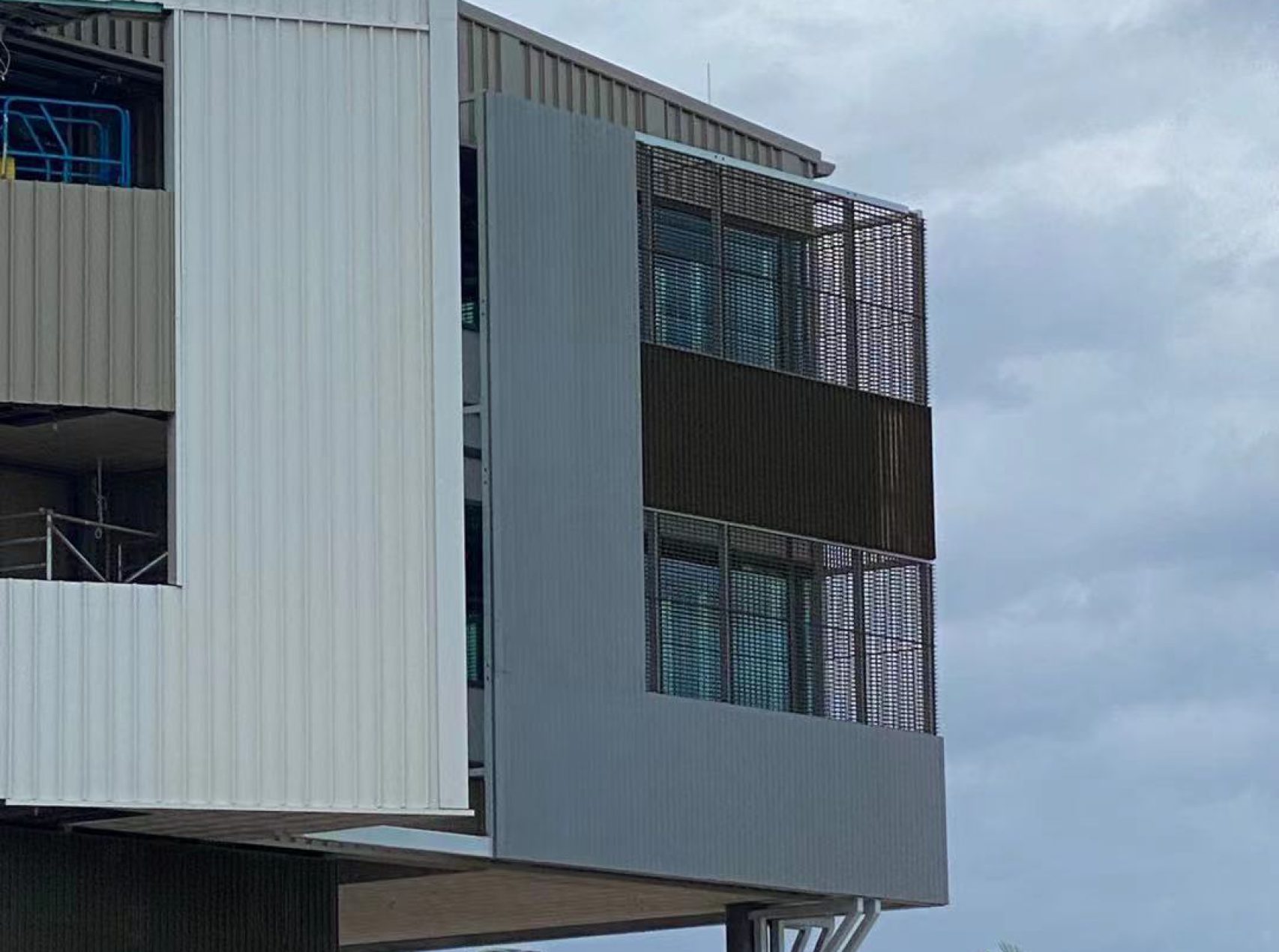 Part of the building facade